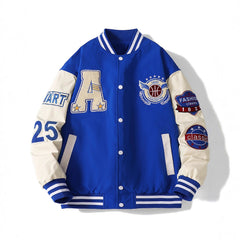 Stylish Embroidered Baseball Jacket for Men - Perfect for Casual and Sporty Looks