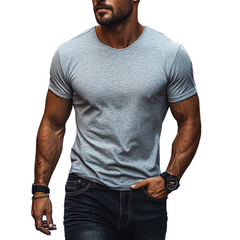 Men's Cotton Blend Crew Neck Short Sleeve T-Shirt MTA0114D9X