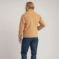Olive Green Utility Jacket with Casual Elegance for Men
