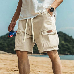 Men's Solid Corduroy Cargo Shorts MTA0333D5X