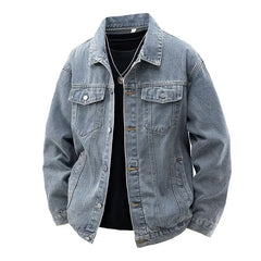 Stylish Black Denim Jacket for Men - Perfect for Casual and Trendy Looks