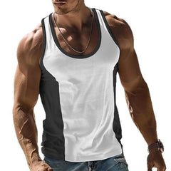 Men's Summer Skin-Friendly Breathable Color Matching Slim Tank Top MTA0716D5U