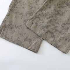 Camouflage Cargo Pants with Adjustable Drawstring Waist