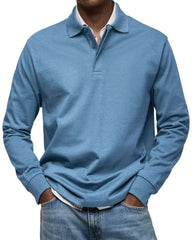 Men's Long Sleeve Polo Shirt - Classic Fit For Casual And Smart-Casual Occasions