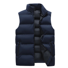 Men's Quilted Puffer Vest - Stylish and Warm Winter Outerwear for Everyday Use