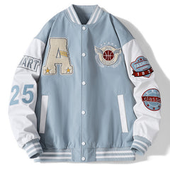 Stylish Embroidered Baseball Jacket for Men - Perfect for Casual and Sporty Looks