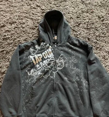 Stylish Graphic Zip-Up Hoodie for Casual Wear