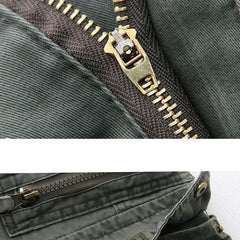 Men's Outdoor Vintage Washed Cotton Washed Multi-pocket Tactical Pants