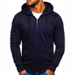Men's Stylish Zip-Up Hoodie - Perfect for Casual and Sporty Looks