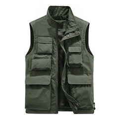 Men's Outdoor Multi-pocket Quick-drying Vest 65344280M