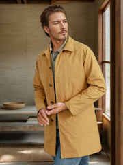 Stylish Men's Long Trench Coat for Modern Gentlemen