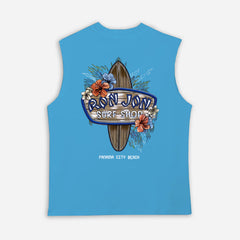 Surf-Inspired Graphic Tank Top for Summer Beach Adventures