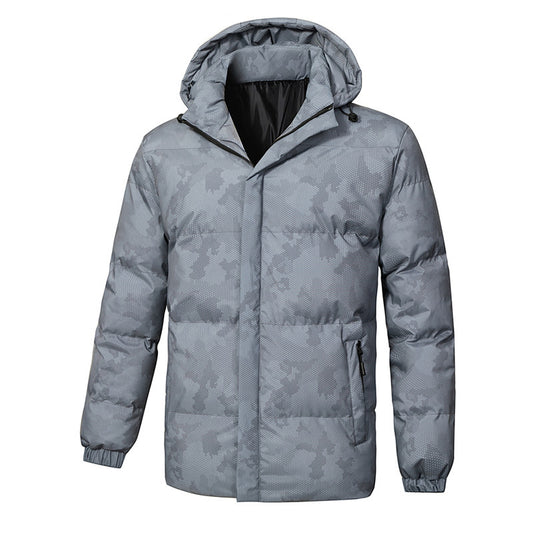 Camouflage Pattern Winter Down Jacket for Men - Warm, Stylish, and Versatile