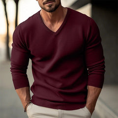 Classic V-Neck Sweater for Men - Perfect for Casual and Formal Wear