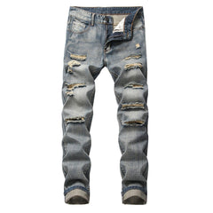 Distressed Ripped Jeans For Men - Fashionable And Stylish Denim Trousers