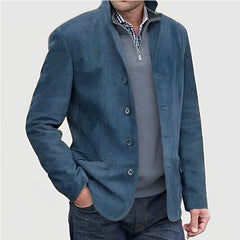 Stylish Men's Casual Jacket With Button Closure And Classic Fit