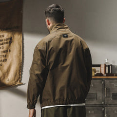 Men's High-Collar Utility Jacket - Perfect for Casual and Outdoor Adventures