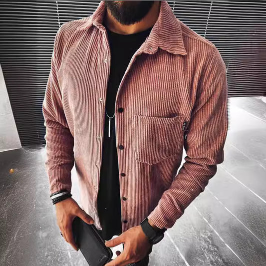 Stylish Corduroy Shirt Jacket for Men - Perfect for Casual and Semi-Formal Occasions