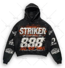 Striker Graphic Hoodie - Perfect for Racing Enthusiasts and Casual Wear