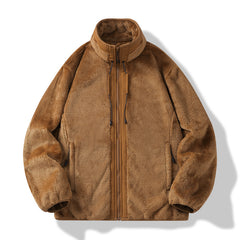 Cozy Fleece Jacket for Winter - Warm and Stylish Outerwear with Zipper Closure