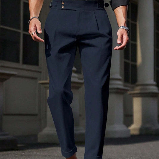 Men's Casual Solid Color Suit Pants MTA0379D7X