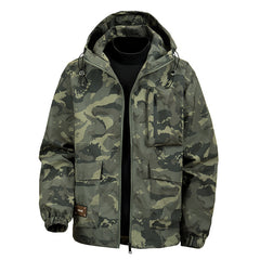Camouflage Hooded Jacket for Men - Perfect for Outdoor Adventures and Casual Wear
