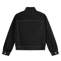 Stylish Denim Jacket with Unique Pocket Design for Men