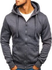 Men's Stylish Zip-Up Hoodie - Perfect for Casual and Sporty Looks