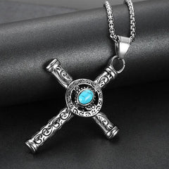 Vintage Casual Cross Necklace 32677858TO