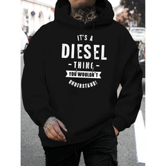 Stylish Hoodie with Bold Graphic Print for Men