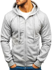 Men's Stylish Zip-Up Hoodie - Perfect for Casual and Sporty Looks