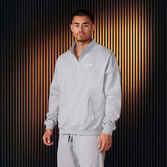 Stylish Half-Zip Sweatshirt for Men - Perfect for Casual and Sporty Looks