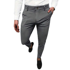 Men's Solid Color Blended Suit Pants MTA0340D5X
