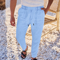Men's Casual Drawstring Trousers - Perfect for Summer Outdoors