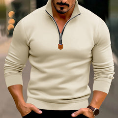 Men's Stylish Half-Zip Pullover for Casual and Sporty Looks