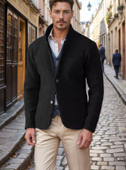 Stylish Black Blazer For Modern Gentlemen