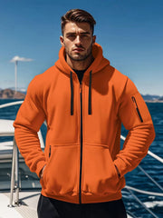 Stylish Men's Hoodie with Neon Accents for Outdoor Adventures