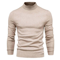 Men's Solid Color Turtleneck Pullover Knit Sweater 47281568X