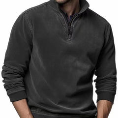 Men's Casual Quarter-Zip Pullover for Everyday Wear