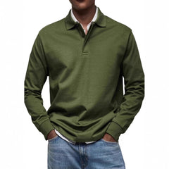Men's Long Sleeve Polo Shirt - Classic Fit For Casual And Smart-Casual Occasions