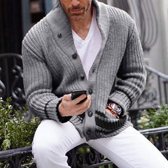 Stylish Men's Knit Cardigan - Perfect For Casual And Smart-Casual Outfits