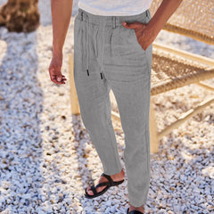 Men's Casual Drawstring Trousers - Perfect for Summer Outdoors