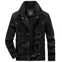 Stylish Men's Jacket with Multiple Pockets and Classic Design for All-Season Wear