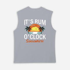 Tropical Sunrise Graphic Tank Top for Men - Perfect for Summer Vacations