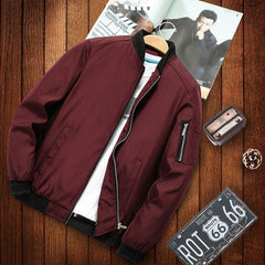 Men's Military-Style Bomber Jacket - Stylish And Functional For Everyday Wear