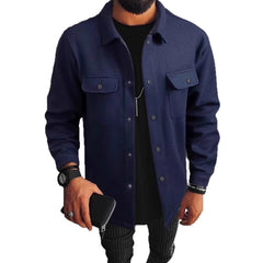 Stylish Men's Brown Jacket With Functional Pockets And Modern Design