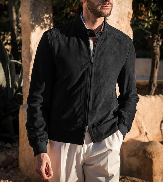 Stylish Orange Bomber Jacket for Men - Perfect for Casual and Outdoor Adventures