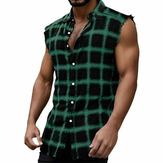 Men's Skin-friendly Breathable Retro Printed Vest MTA2405C6U