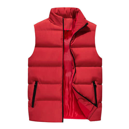 Men's Quilted Puffer Vest - Stylish and Warm Winter Outerwear for Everyday Use