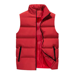 Men's Quilted Puffer Vest - Stylish and Warm Winter Outerwear for Everyday Use
